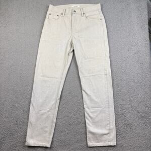 Helmut Lang x Uniqlo Jeans Mens 29x29 White Mid Rise Straight Leg